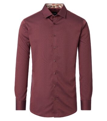 Venti viininpunainen kauluspaita modern fit mitoituksella