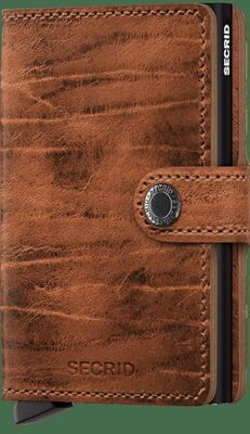 Secrid ruskea antiikkivärjätty turvalompakko