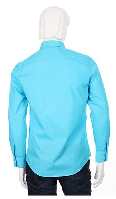 Petrifun turkoosi modern fit kauluspaita