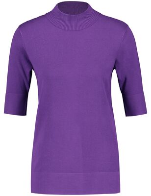 Gerry Weber lila lyhythihainen kilpikonnakaulus poolo