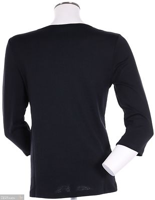 Signaturen musta T-paita puolipitkällä hihalla