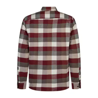 Daniel Hechter viininpunaruudullinen regular fit flanellipaita