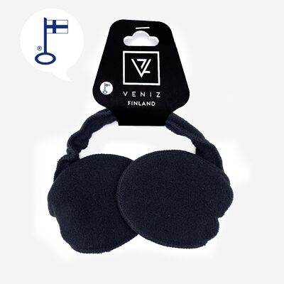 Veniz mustat fleece korvalaput