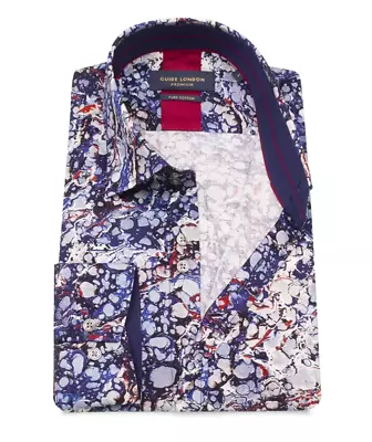 Guide london kuviollinen pitkähihainen slim fit paita