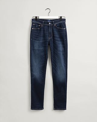 Gant tummansininen slim fit farkku