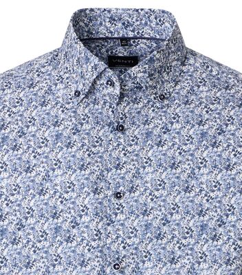 Venti modern fit sinivalkoinen kukkakuvioinen paita