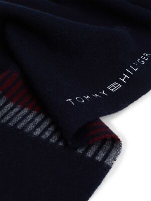 Tommy Hilfiger tummansininen villahuivi