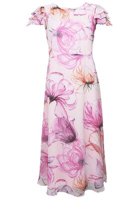 STI sifonkinen midi mekko