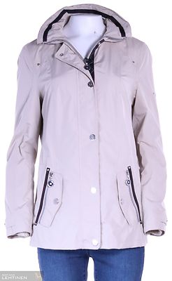 Lebek verkkovuorellinen beige kevättakki