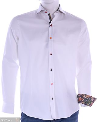 Guide Londonin valkoinen slim fit kauluspaita