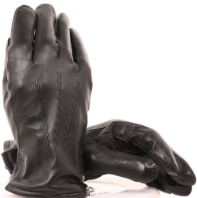 Mutka lammmasnappainen nahkakäsine villavuorella