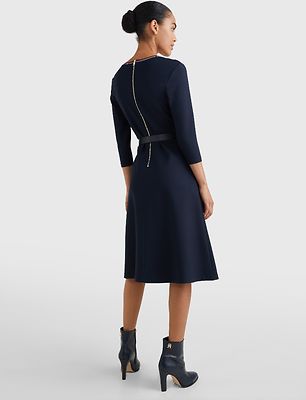 Tommy hilfiger tummansininen kellohelma mekko