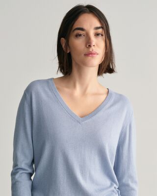 Gant vaaleansininen puuvilla neule