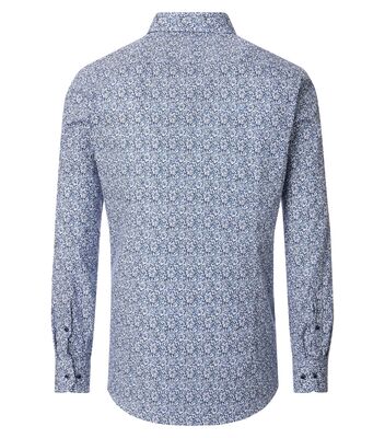 Venti Modern Fit sininen kuviollinen kauluspaita