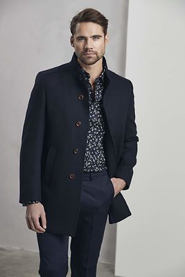 Erla of sweden sininen villakangastakki