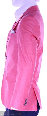 Pre End  kirkkaan koralli pellava irtotakki