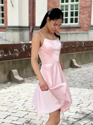 Zazabella vaaleanpunainen juhlamekko