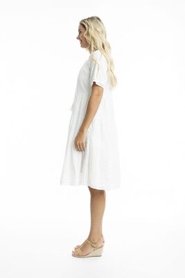 Orientique valkoinen kesämekko