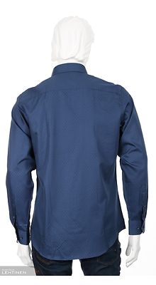 Petrifun sininen pilkullinen modern fit kauluspaita