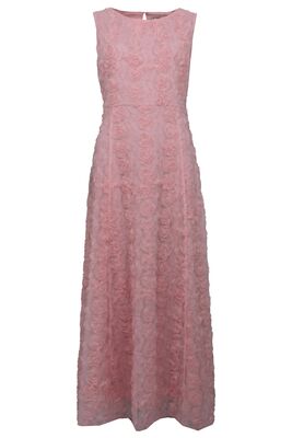 STI vaalearoosa pitkä kukkamekko