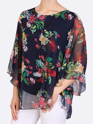 Fahion Lea H kukallinen sifonkipusero