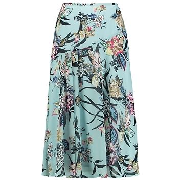 Gerry weber vaaleansininen kukkakuvioinen hame