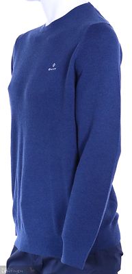 Gant inidigon sininen puuvillaneulepusero