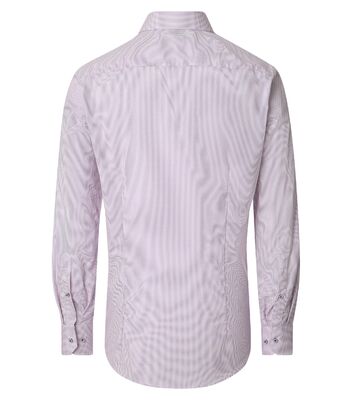 Venti pienikuvioinen punaisen sävyinen modern fit kauluspaita