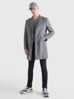 Tommy Hilfiger harmaa villakangastakki