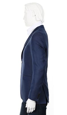 Turon musta/harmaa villakangas bleiseri