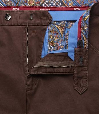 Meyer ruskea puuvillahousu