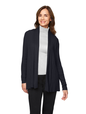 Signature tummansininen neuletakki