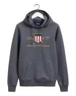 Gant tummanharmaa collegehuppari