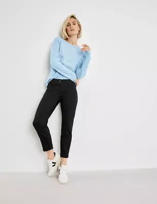 Gerry Weber 7/8 mustat puuvillahousut