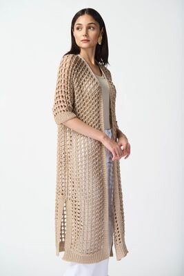 Joseph Ribkoff kullansävyinen juhlava neuleliivi