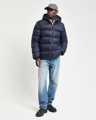Gant tummansininen Active Cloud ‑takki regular fit mitoituksella