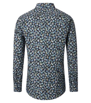 Venti modern fit vihreä kuviollinen kauluspaita