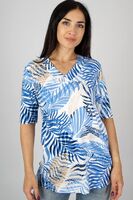 M.X.O sininen kuviollinen trikootunika