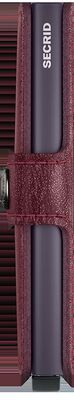 Secrid viininpunainen turvalompakko