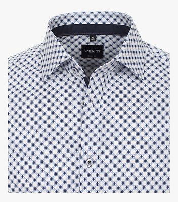 Venti sinikuvioinen slimfit paita