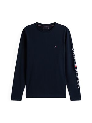 Tommy Hilfiger tummansininen pitkähihainen T-paita