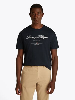 Tommy Hilfiger tummansininen T-paita
