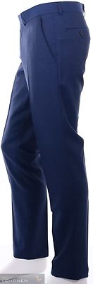 Turo sininen suora housu ruutukuosi