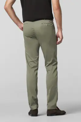 Meyer vaaleanvihreät puuvillahousut