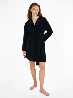 Tommy Hilfigerin tummansininen froteinen kylpytakki