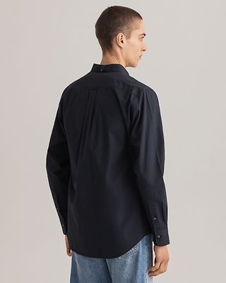 Gant musta pitkähihainen regular fit kauluspaita