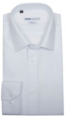 Petrifun valkoinen Modern Fit kauluspaita B-erikoispitkä