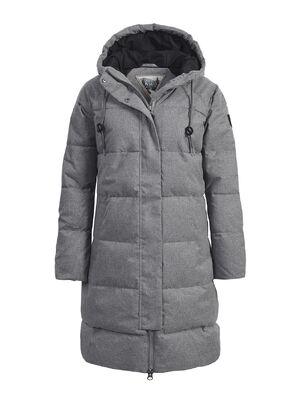 Ivalo harmaa hupullinen talvitakki