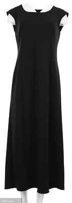 Modelian kotimainen pitkä musta mekko