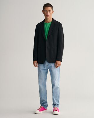 Gant kirkkaanvihreä t-paita pyöreällä pääntiellä